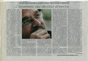 Palais Culture Alger Le Soir d'Algérie 15.03.08 Fatima Houari